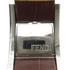 Fendi Watch Quartz Square Leather Shell Dial Silver — view 2