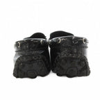 Louis Vuitton Flat Shoes Loafers Epi Moccasins Enamel 37.5 Black — view 5