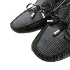 Louis Vuitton Flat Shoes Loafers Epi Moccasins Enamel 37.5 Black — view 3