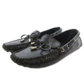 Louis Vuitton Flat Shoes Loafers Epi Moccasins Enamel 37.5 Black