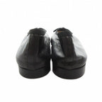 Chanel CC Logo Ribbon Ballet Shoes Leather Almond Toe 35.5 Black — view 5
