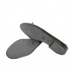 Chanel CC Logo Ribbon Ballet Shoes Leather Almond Toe 35.5 Black — view 6