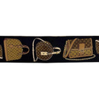 Louis Vuitton Ribbon Scarf Bandeau Tribute Black Brown Monogram Reverse Already — view 9