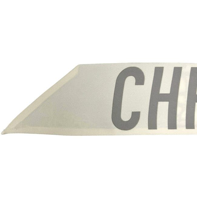 Dior Ribbon Scarf Mitzah Gray Oblique Already Cleaned Silk Logo All Over Pattern — view 7