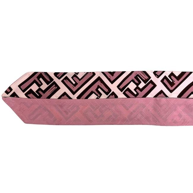 Fendi Ribbon Scarf Wrappy Pink Zucca Long Already Cleaned Silk — view 4
