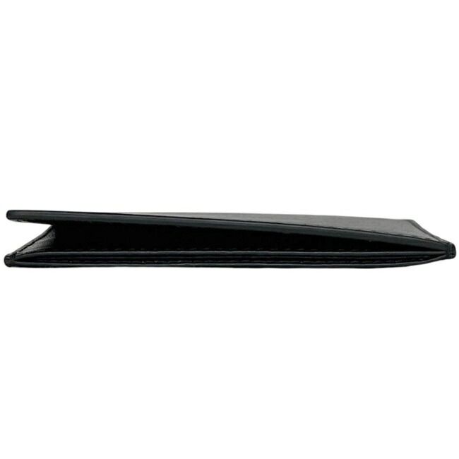 Dior Card Case Black Holder Leather One Point Logo Simple — view 7