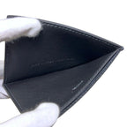Dior Card Case Black Holder Leather One Point Logo Simple — view 3