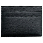 Dior Card Case Black Holder Leather One Point Logo Simple — view 2