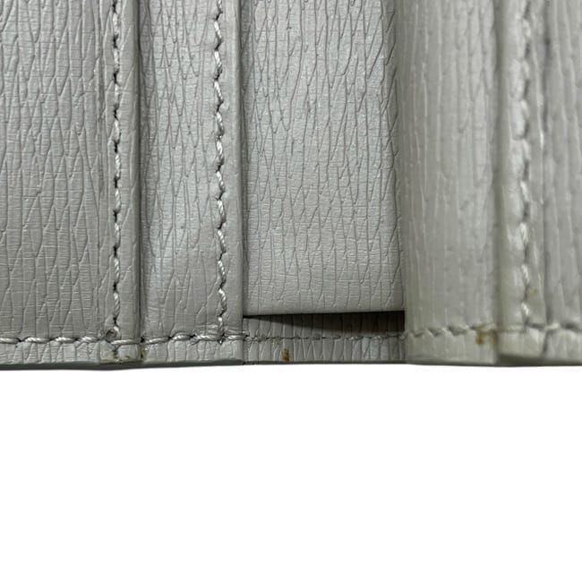 Gucci Bifold Wallet Gray L-shaped Zipper Leather One Point Logo Simple — view 6