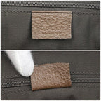 Gucci Tote Brown Interlocking Leather Logo Gray — view 3