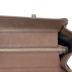 Gucci Tote Brown Interlocking Leather Logo Gray — view 6