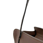 Gucci Tote Brown Interlocking Leather Logo Gray — view 5