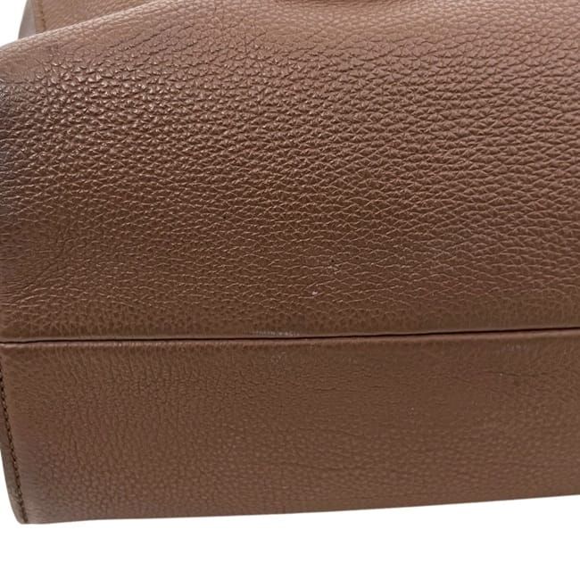 Gucci Tote Brown Interlocking Leather Logo Gray — view 8