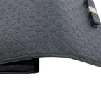 Gucci Bifold Wallet Black Microshima Leather Ribbon GG Cover — view 8