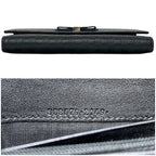 Gucci Bifold Wallet Black Microshima Leather Ribbon GG Cover — view 2
