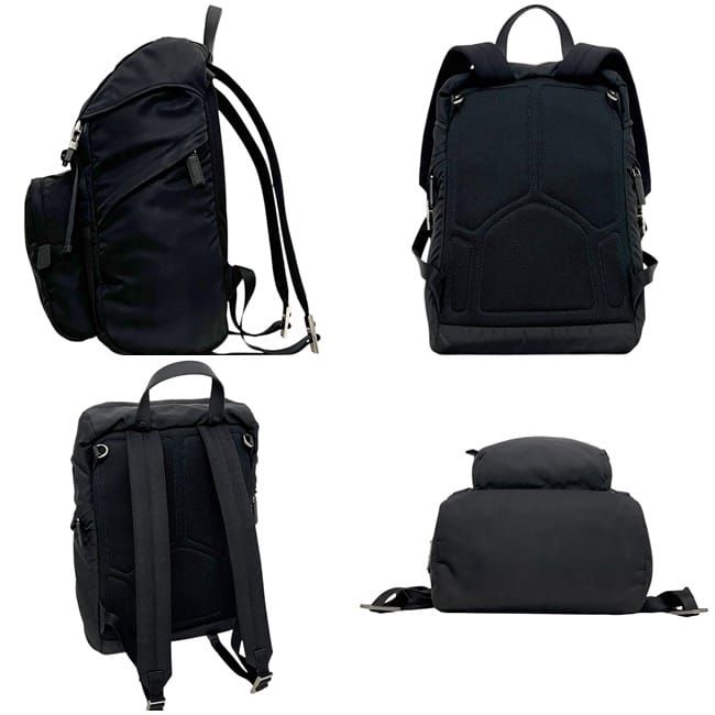Prada Backpack Black Nero Tessuto Nylon 165 Lightweight — view 2