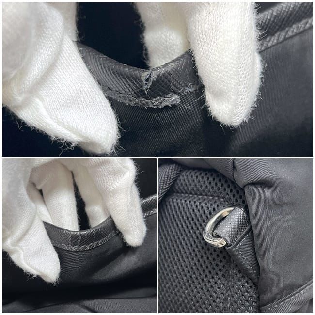 Prada Backpack Black Nero Tessuto Nylon 165 Lightweight — view 4