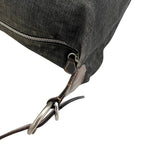 Prada Shoulder Bag Gray Black Bag Denim Leather Vintage — view 7