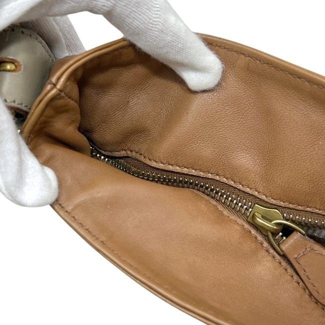 Bottega Veneta Shoulder Bag Brown Intrecciato Leather — view 5