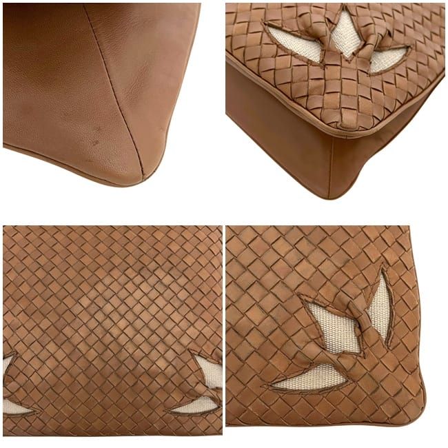 Bottega Veneta Shoulder Bag Brown Intrecciato Leather — view 6