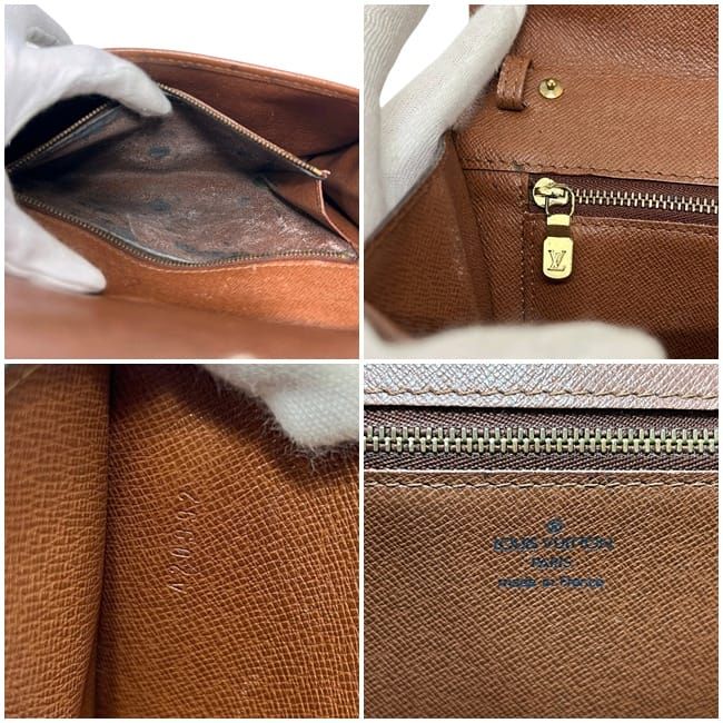 Louis Vuitton Shoulder Bordeaux Bag Brown Monogram Canvas Crossbody Flap — view 4