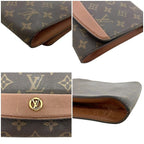 Louis Vuitton Shoulder Bordeaux Bag Brown Monogram Canvas Crossbody Flap — view 8