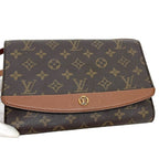 Louis Vuitton Shoulder Bordeaux Bag Brown Monogram Canvas Crossbody Flap — view 9