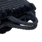 Prada 2-Way Raffia Pom Black Nero Rafia 110 Shoulder Bag Canapa — view 7