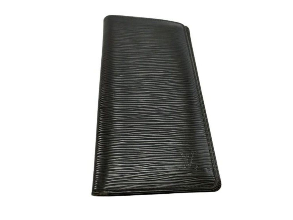 Louis Vuitton Wallet Portefeuille Brazza Black Epi Bifold
