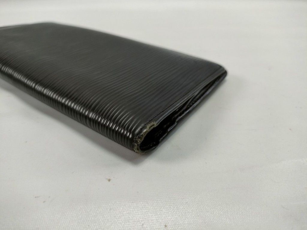 Louis Vuitton Wallet Portefeuille Brazza Black Epi Bifold — view 3
