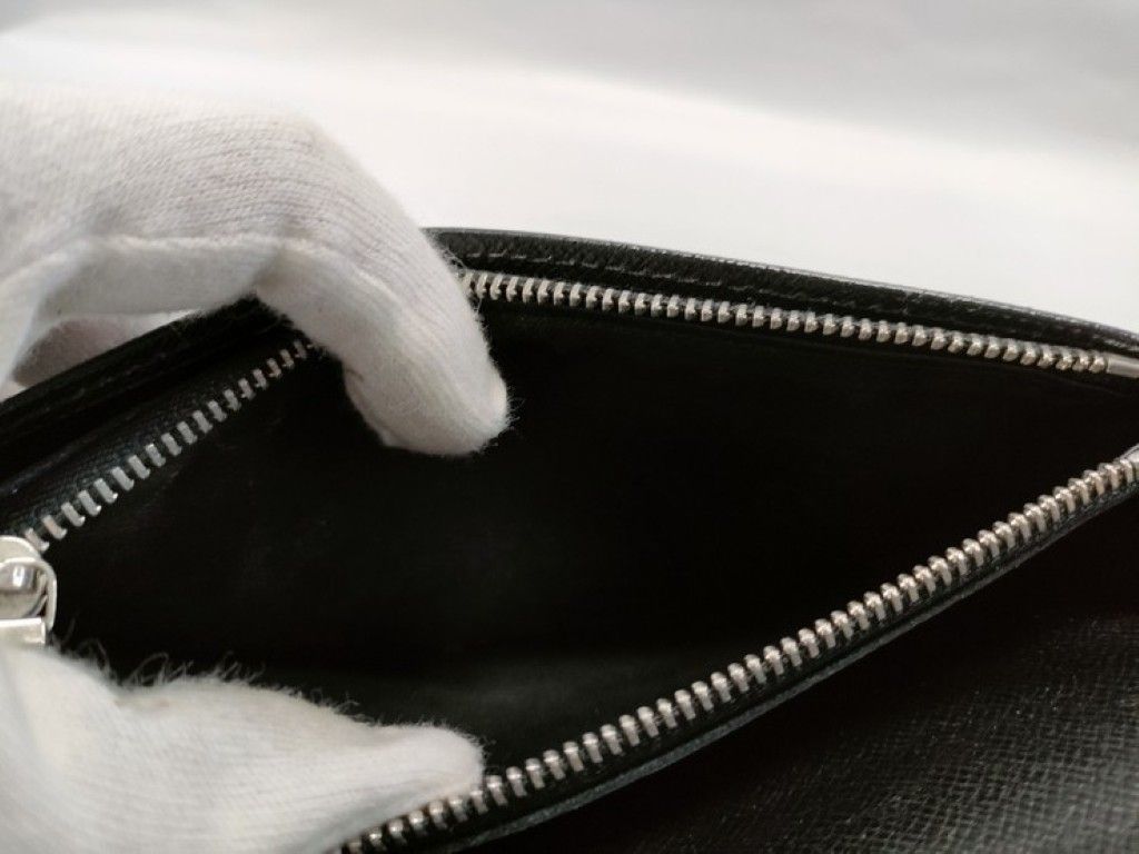 Louis Vuitton Wallet Portefeuille Brazza Black Epi Bifold — view 6