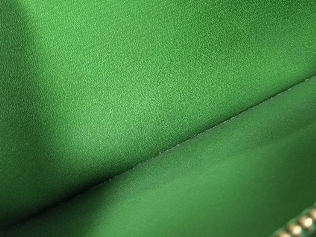 Louis Vuitton Wallet Pochette Porte-Monnaie Cles Borneo Green Epi Bifold Gold — view 8