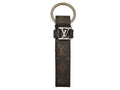 Louis Vuitton Key Holder LV Dragonne Brown Monogram Silver