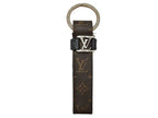Louis Vuitton Key Holder LV Dragonne Brown Monogram Silver