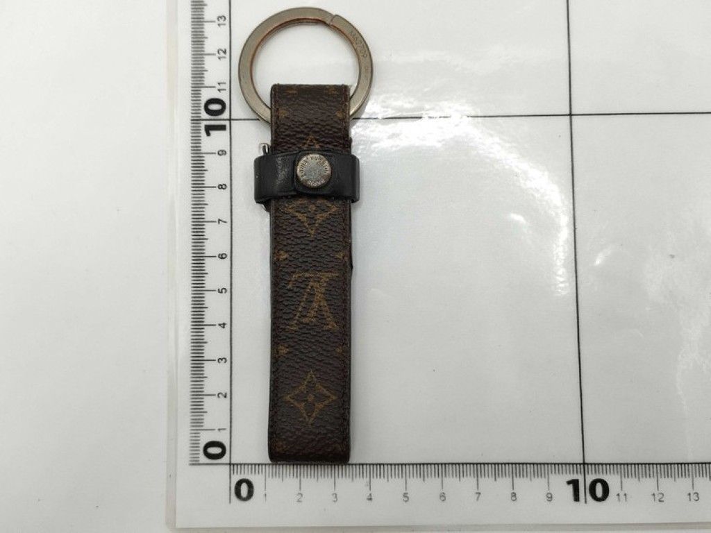 Louis Vuitton Key Holder LV Dragonne Brown Monogram Silver — view 2