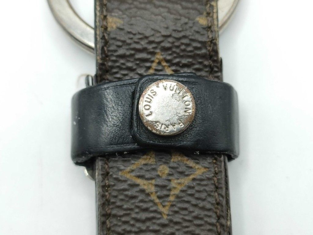 Louis Vuitton Key Holder LV Dragonne Brown Monogram Silver — view 7