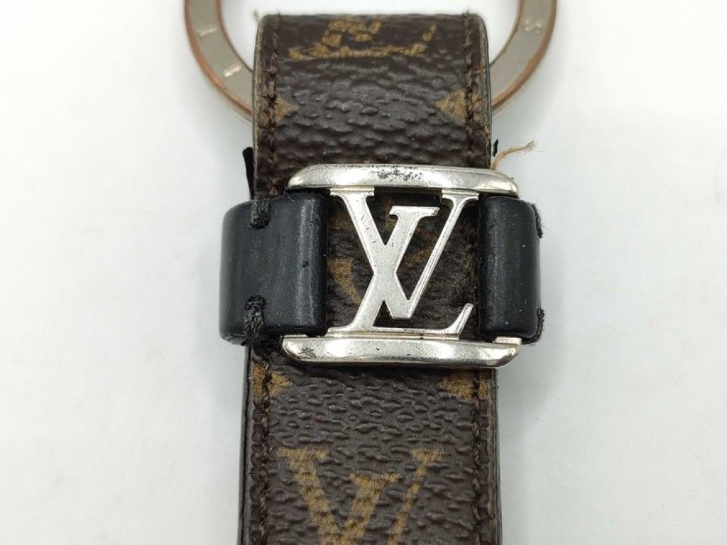 Louis Vuitton Key Holder LV Dragonne Brown Monogram Silver — view 4