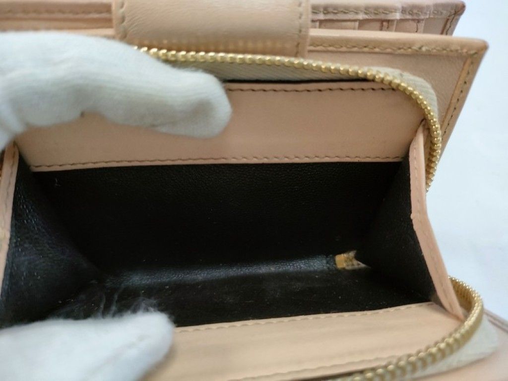 Gucci Bifold Wallet GG Canvas Beige Gold — view 9