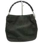 Gucci Shoulder Bag Bamboo Nylon Khaki Green — view 2