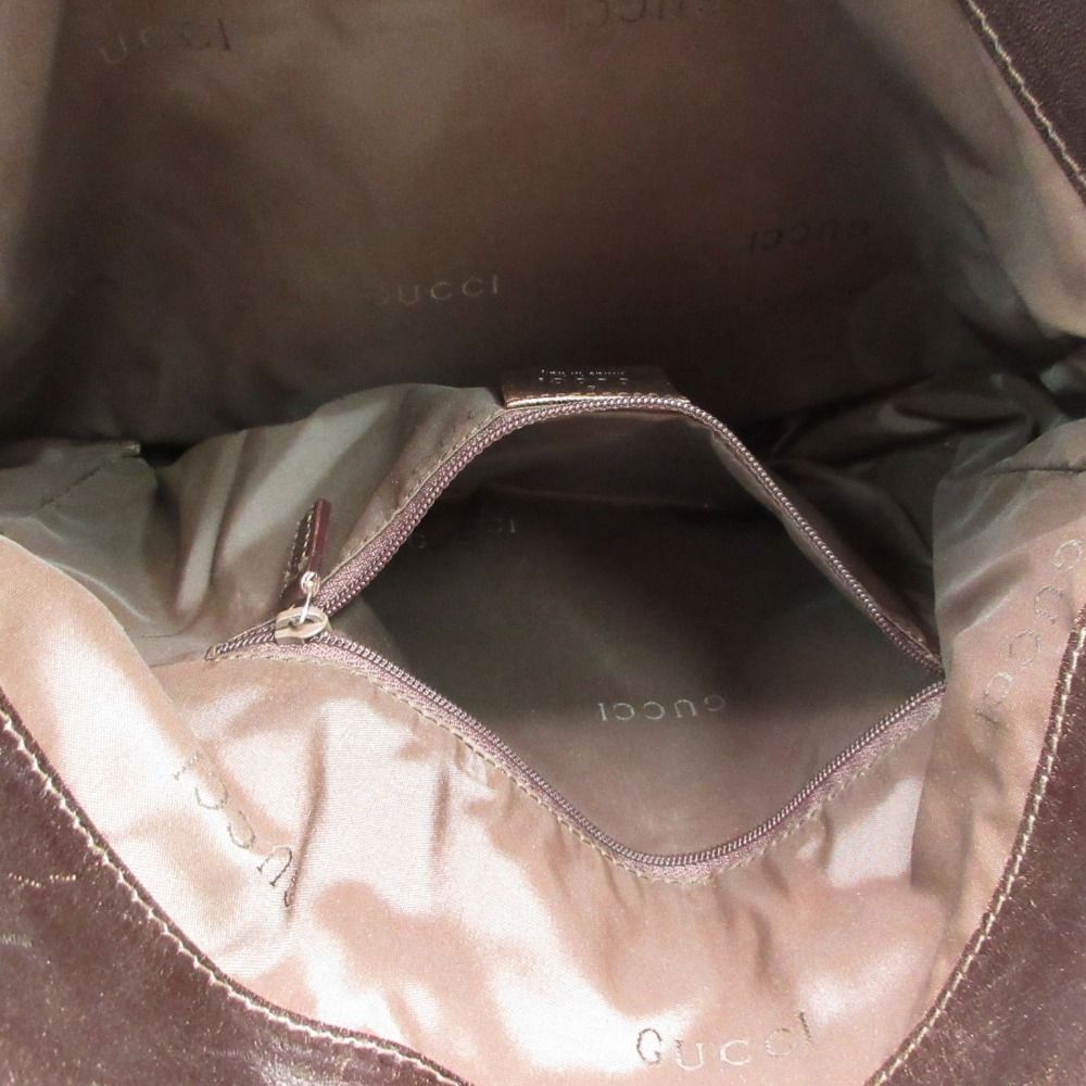 Gucci Shoulder Bag Bamboo Nylon Khaki Green — view 5