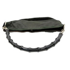 Gucci Shoulder Bag Bamboo Nylon Khaki Green — view 4