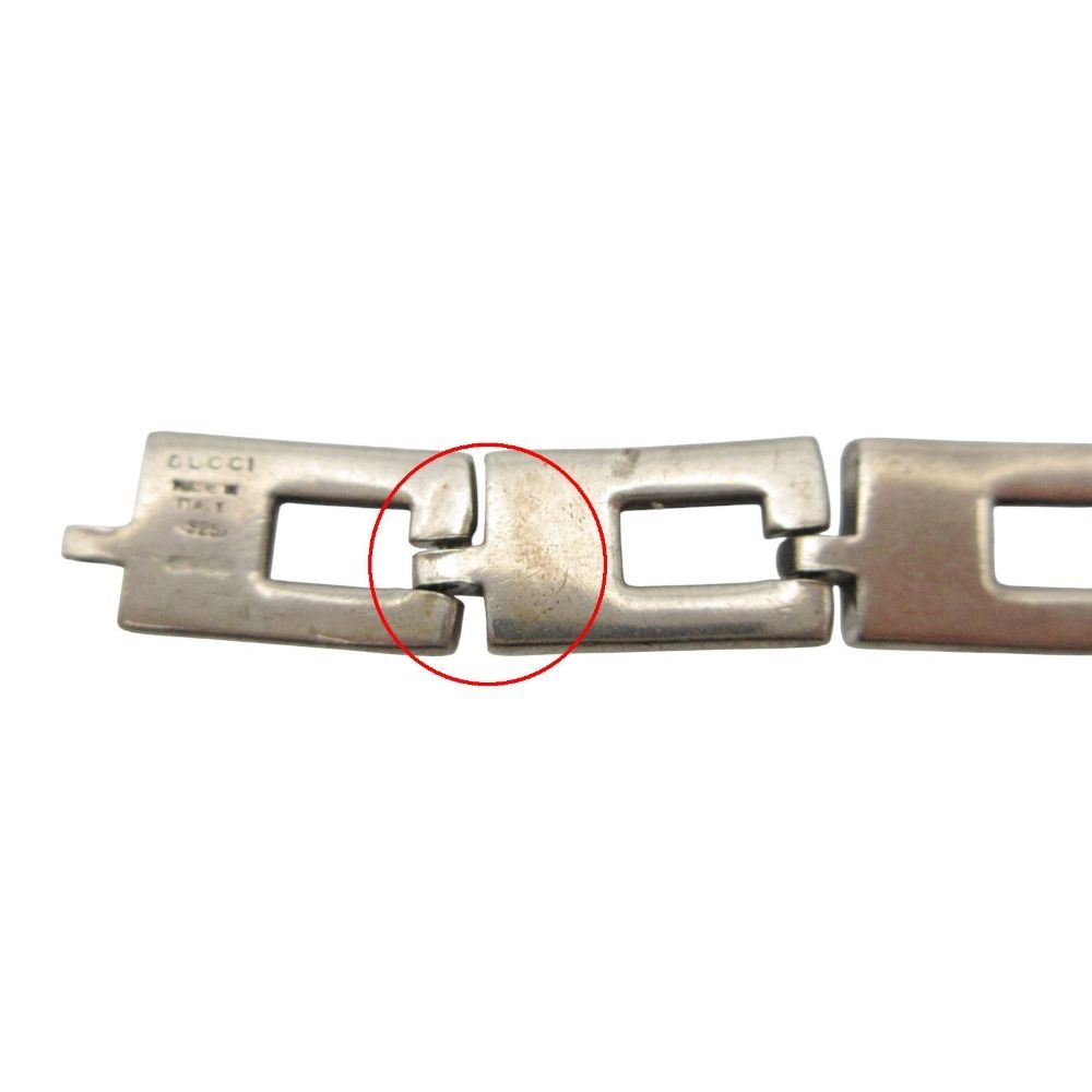Gucci Bracelet Motif Chain Sterling 925 Silver Bar Tore — view 9