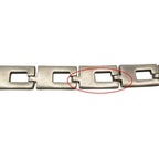 Gucci Bracelet Motif Chain Sterling 925 Silver Bar Tore — view 7