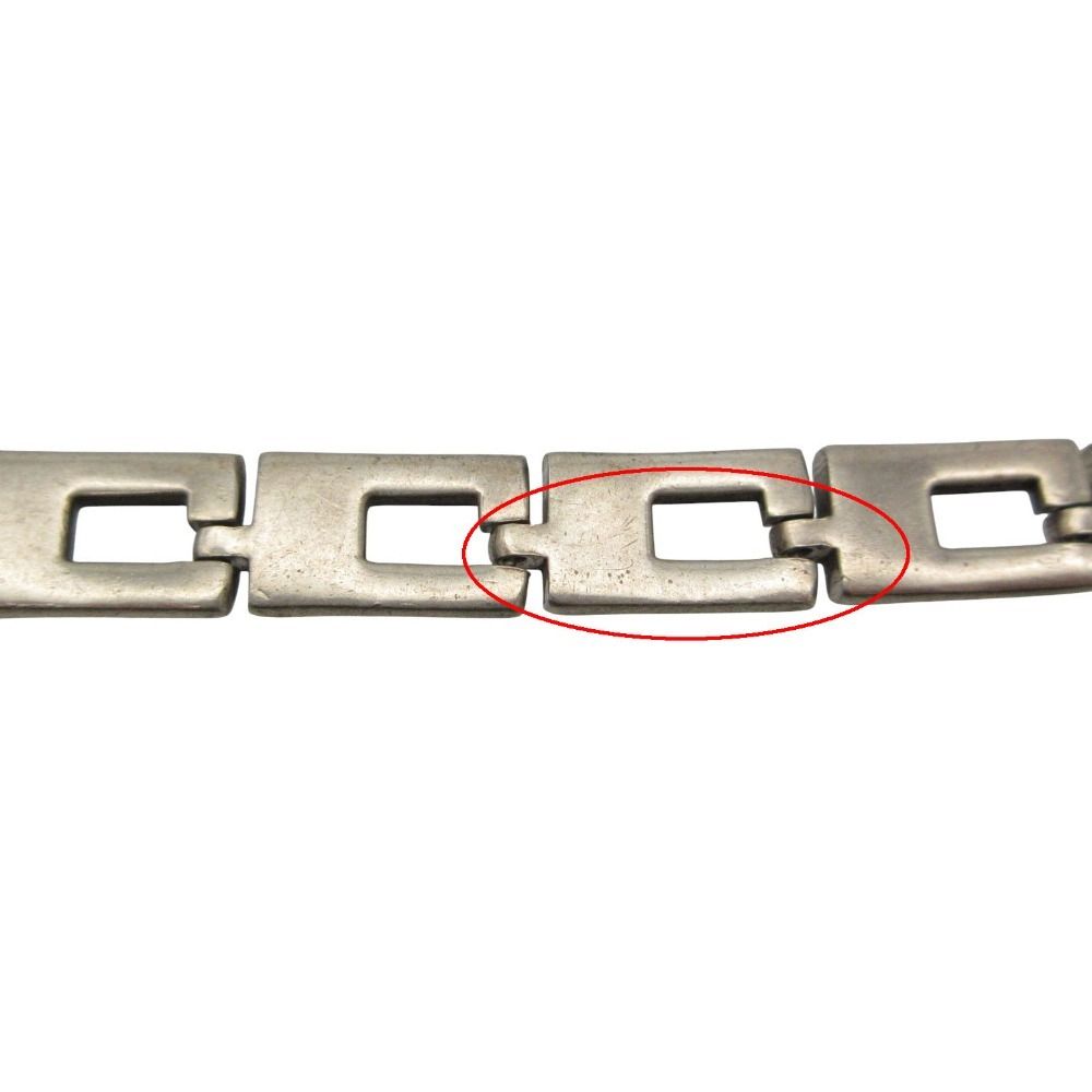 Gucci Bracelet Motif Chain Sterling 925 Silver Bar Tore — view 7