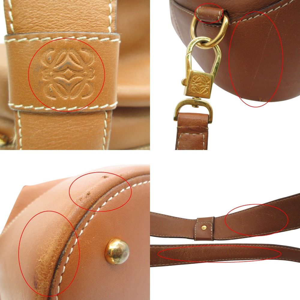Loewe Shoulder Bag Anton Triangle Leather Brown — view 9