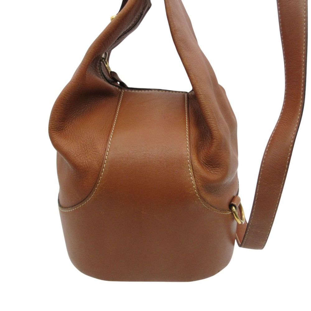 Loewe Shoulder Bag Anton Triangle Leather Brown — view 3