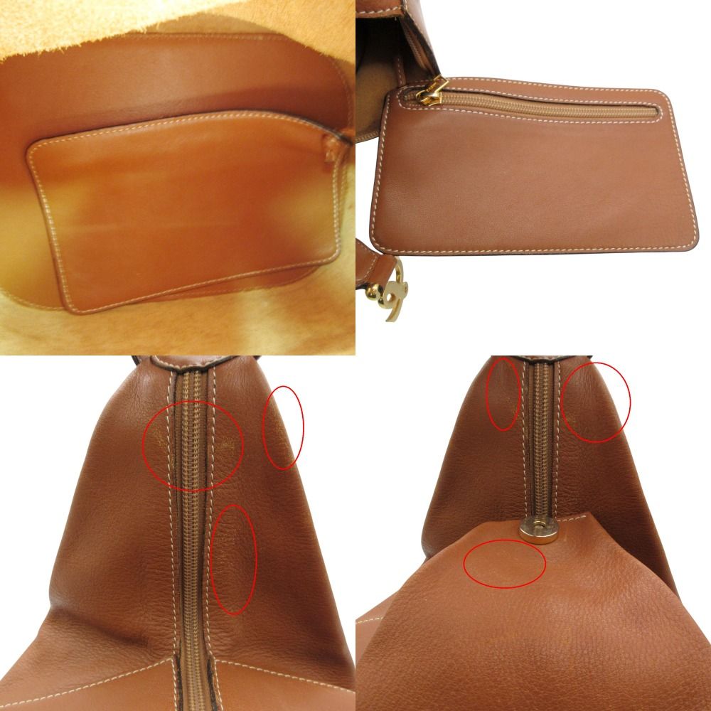 Loewe Shoulder Bag Anton Triangle Leather Brown — view 7