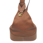 Loewe Shoulder Bag Anton Triangle Leather Brown