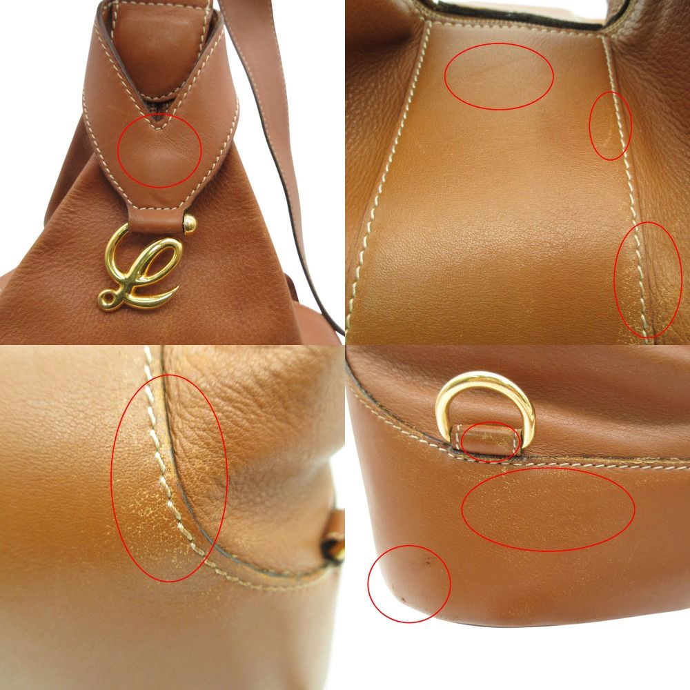 Loewe Shoulder Bag Anton Triangle Leather Brown — view 8