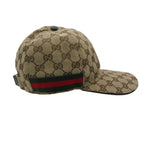 Gucci Cap GG Canvas Baseball Cap Hat Sherry Line Beige L 59 — view 2